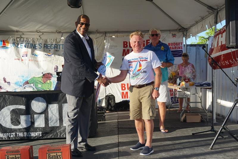 2017 Jolly Harbour Yacht Club Valentine's Regatta prize giving photo copyright JHYC taken at Jolly Harbour Yacht Club