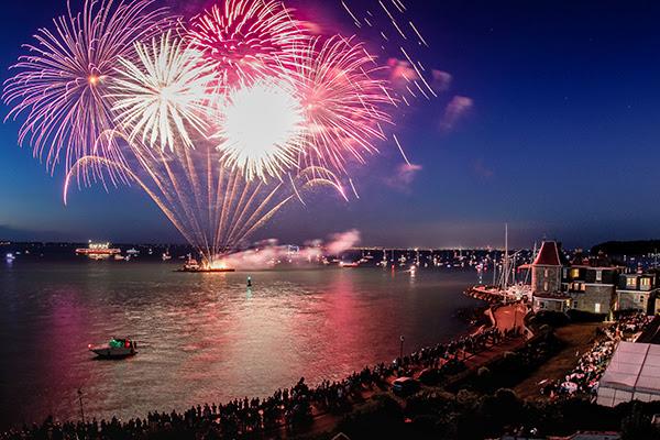Cowes Week Fireworks photo copyright Paul Wyeth / CWL taken at Cowes Combined Clubs
