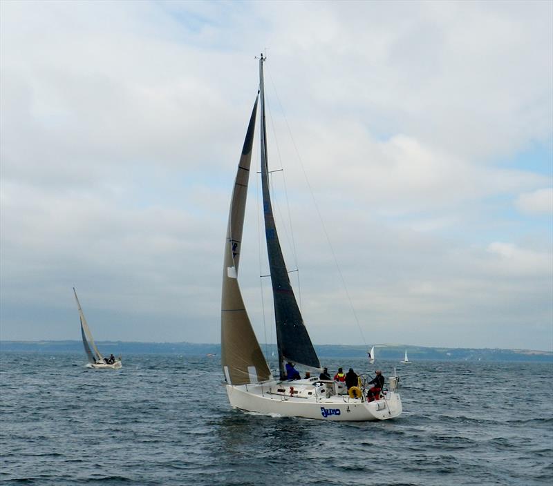 Juno wins the COGS Falmouth to Penzance race photo copyright Andrew Laming taken at Penzance Sailing Club