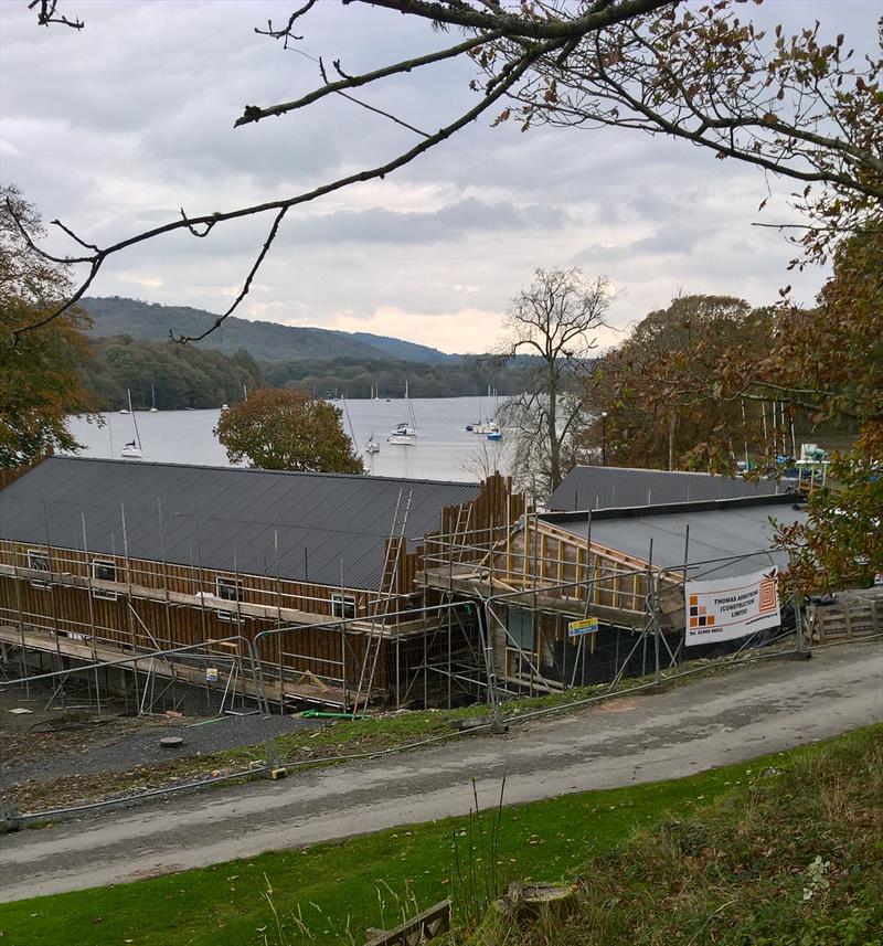 Progress on building work at South Windermere Sailing Club photo copyright SWSC taken at South Windermere Sailing Club