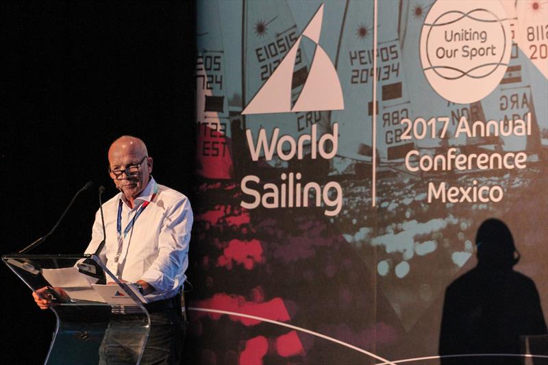 Mike Golding OBE presents Sustainability Agenda 2030 photo copyright World Sailing / Daniel Smith taken at 