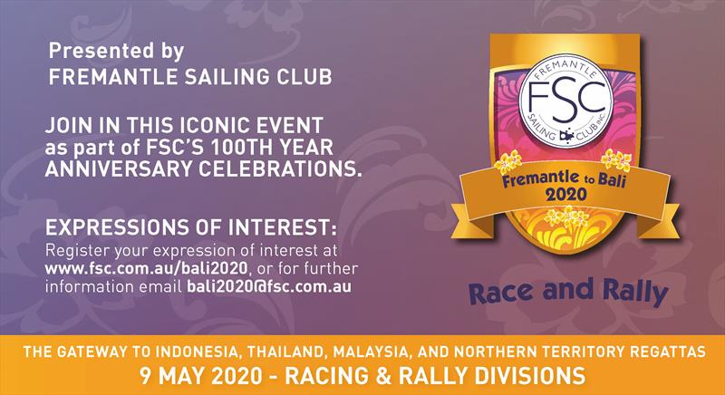 Fremantle to Bali 2020 Race and Rally photo copyright FSC taken at Fremantle Sailing Club