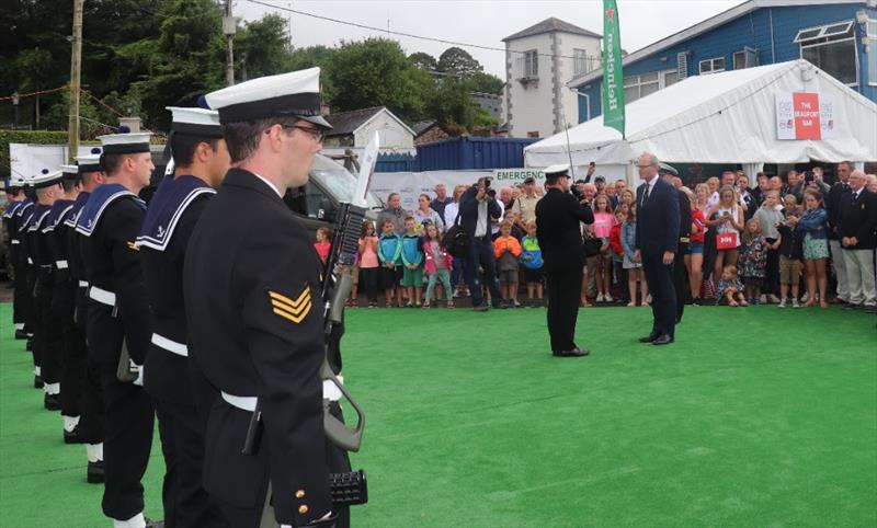 Tánaiste and Deputy Prime Minister of Ireland, Simon Coveney, inspects the Guard of Honour at Volvo Cork Week 2018 - photo © Louay Habib / Volvo Cork Week