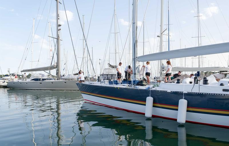 Maiden is relaunched following her restoration in Hamble photo copyright Kaia Bint Savage taken at 