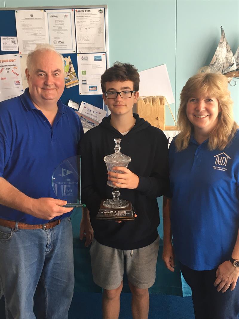 Dan Brown wins the Matt Race 2018 at Thames Estuary YC photo copyright TEYC taken at Thames Estuary Yacht Club