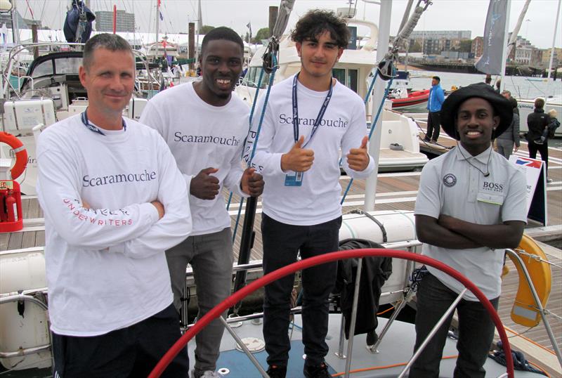 Scaramouche team members (l-r) Jon, Samuel, Azat and Montel photo copyright Mark Jardine taken at 