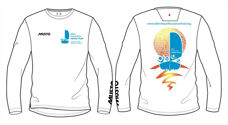 Final Ellen MacArthur Cancer Trust Musto T-shirt CAD design photo copyright Ellen MacArthur Cancer Trust taken at 