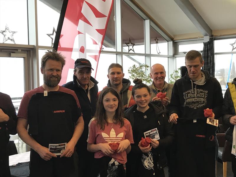 Prize winners in the Harken Winter Series at Largs - photo © Martin Latimer