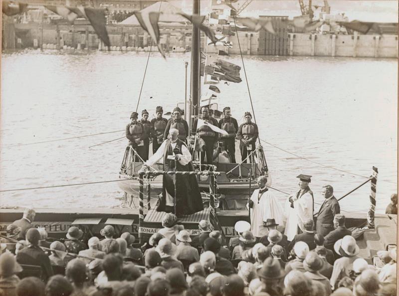 Blessing of the lifeboat, William and Clara 1930s - photo © RNLI