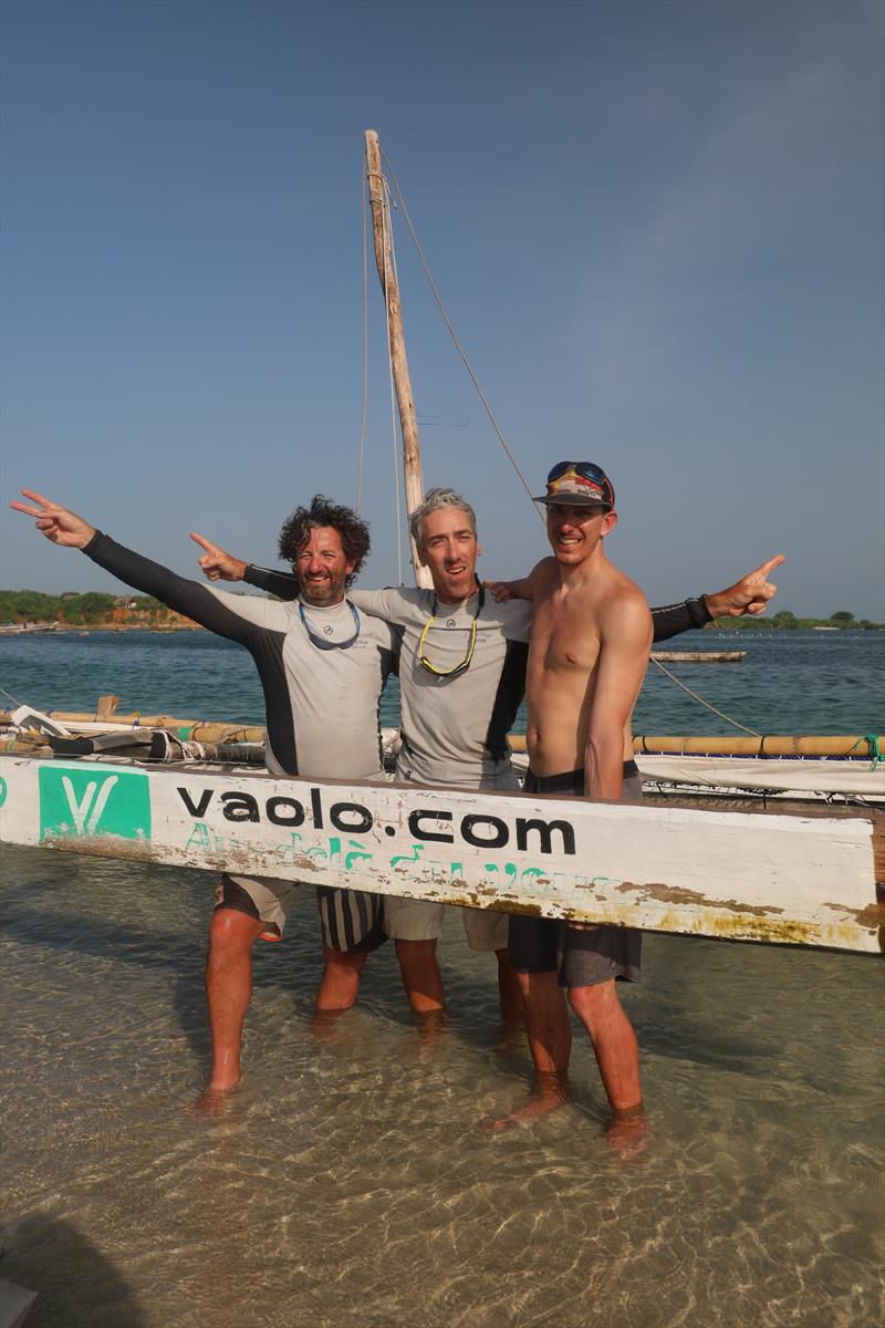 The winners of the Kraken Cup team Village Monde which includes Charles and Bastien Mony from Quebec and Gilles from France photo copyright The Adventurists taken at 
