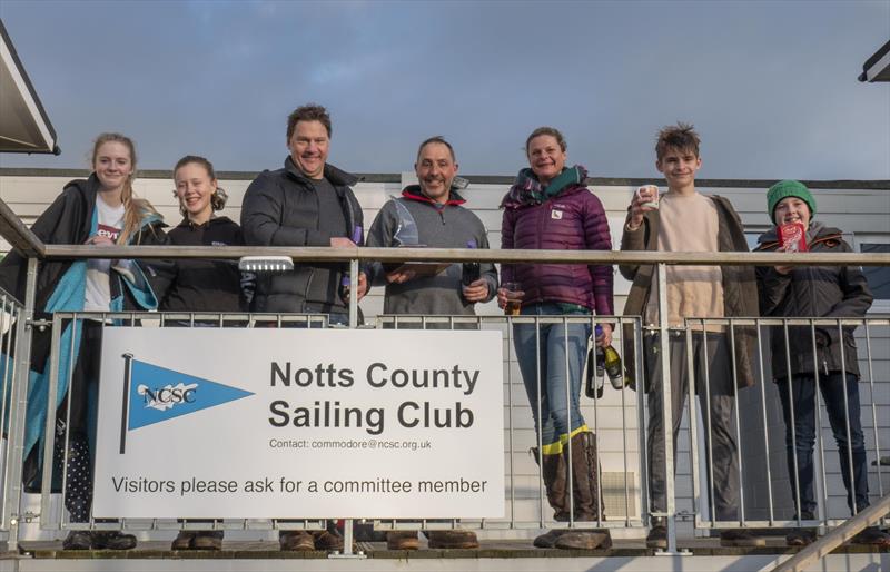 Prize winners in the Notts County Cooler 2019 photo copyright David Eberlin taken at Notts County Sailing Club