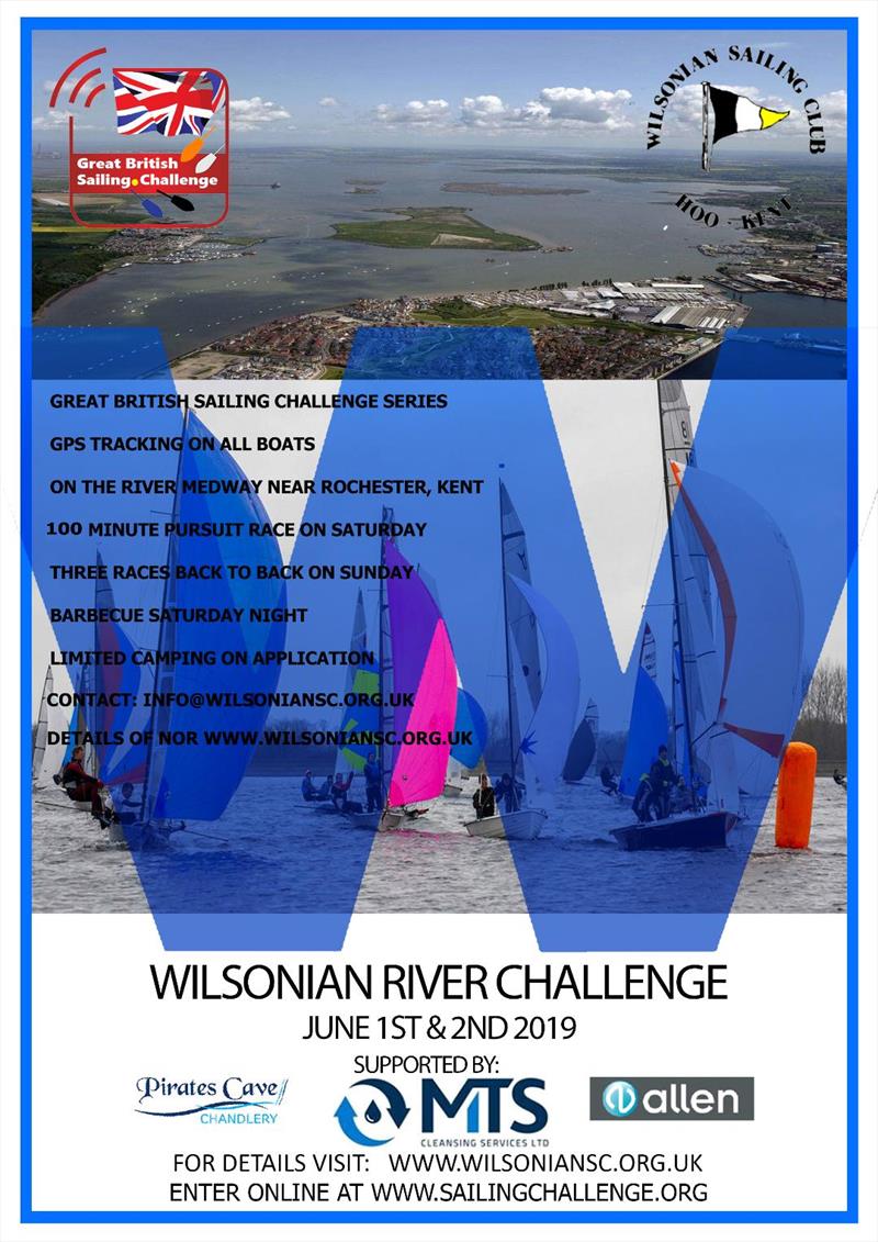 WSC River Challenge Poster photo copyright GBSC taken at Wilsonian Sailing Club