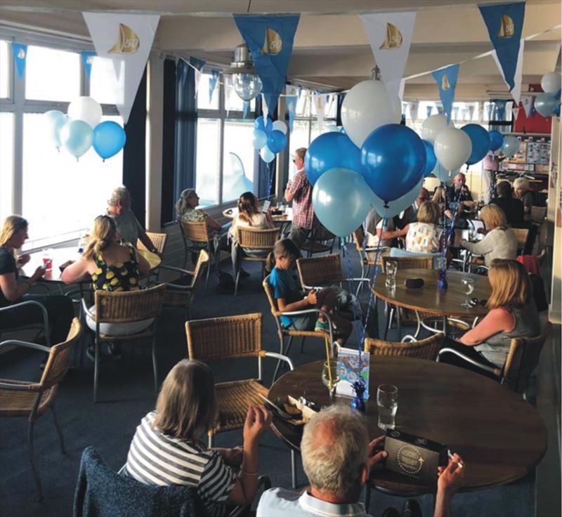 The clubhouse in celebratory mood during the Draycote Water Midlands Champion Race - photo © Ian Macwhinnie