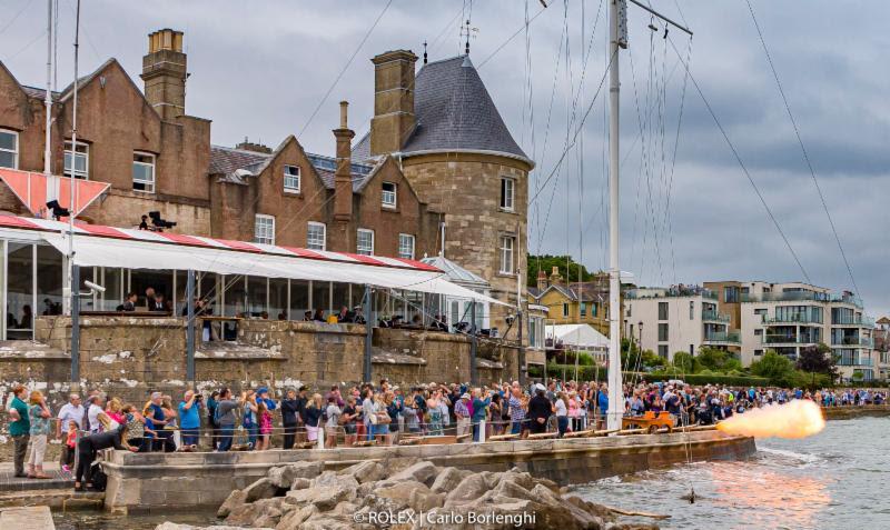 Crowds lined the shoreline for the start of the 2019 Rolex Fastnet Race photo copyright Rolex / Carlo Borlenghi taken at Royal Ocean Racing Club