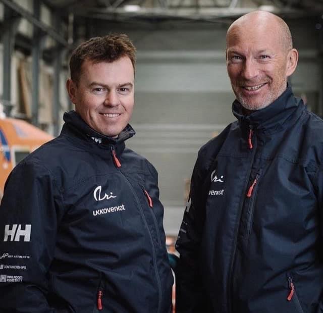 (l-r) Michael Ferguson and Ari Huusela photo copyright Jari Salo taken at East Antrim Boat Club