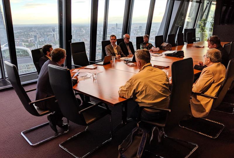 The YJA Committee deliberate the Shortlist for the YJA MS Amlin Yachtsman of the Year and YJA MS Amlin Young Sailor of the Year 2019 photo copyright Yachting Journalists' Association taken at 