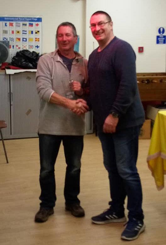 Malcolm Hutchings wins the Blackwater Icicle 2019 photo copyright Paul Wilkinson taken at Maylandsea Bay Sailing Club