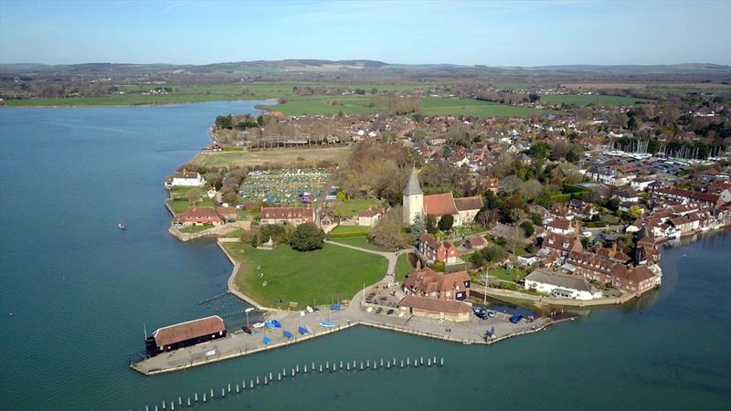 Aerial view of Bosham - photo © BSC