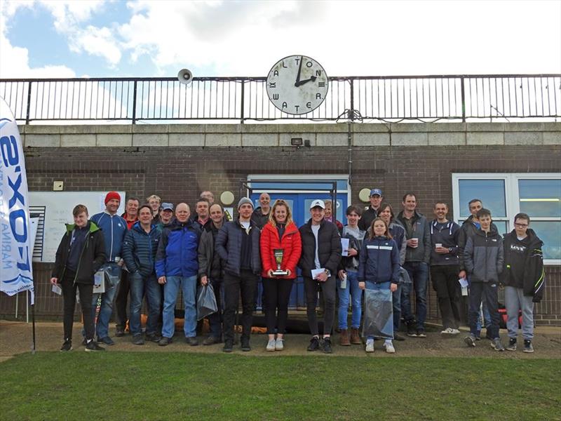 Alton Water Fox's Chandlery & Anglian Water Frostbite Series prizewinners photo copyright Emer Berry taken at Alton Water Sports Centre