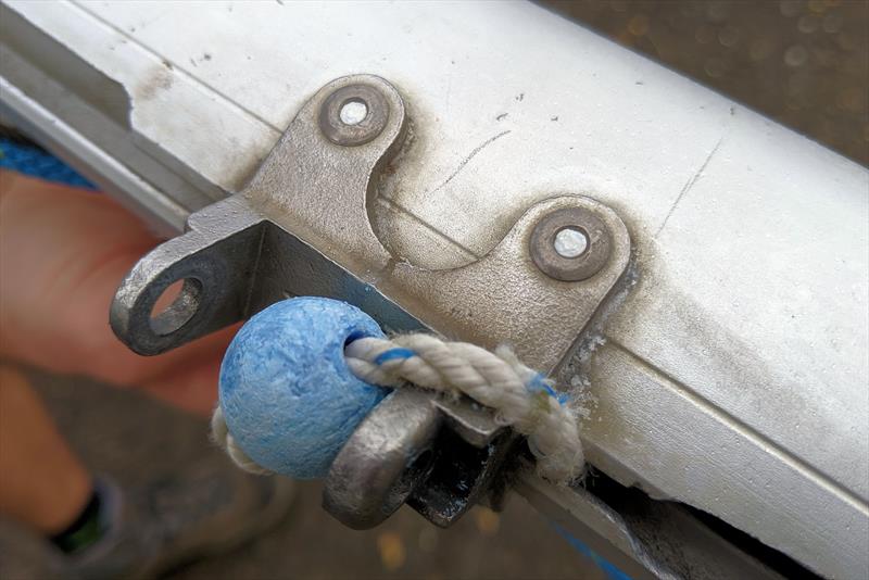 Signs of aluminium mast wear: gooseneck photo copyright Mark Jardine taken at 