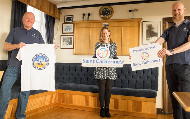 (l-r) Clive Murray, Susan Stephenson, Simon Bull photo copyright Chris Clark taken at Scarborough Yacht Club