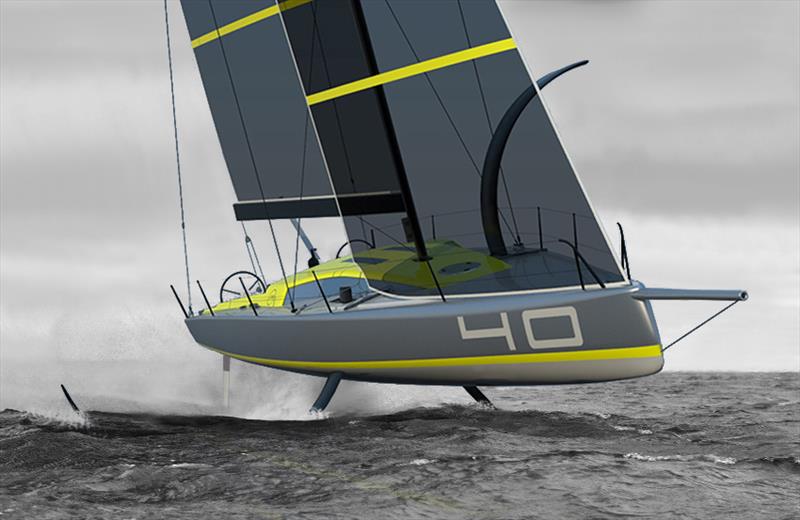 MW40OF - New Foiling Offshore Sailboat Concept photo copyright Wilson / Marquinez Naval Architecture taken at 