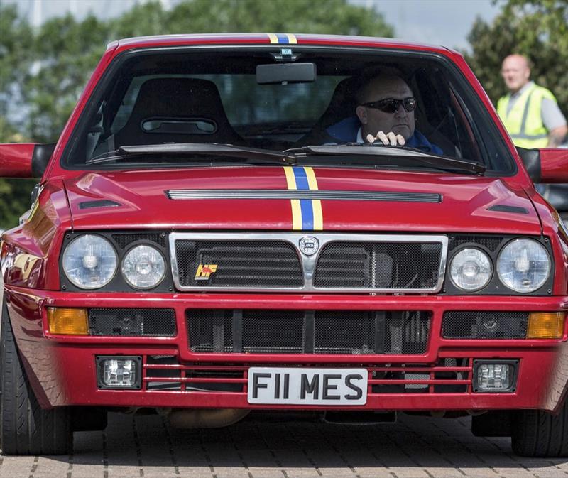 Simon 'Fumesy' Russell in his Lancia Delta Integrale - photo © Russell family
