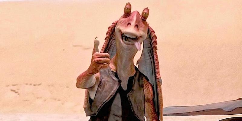 Everyone's favourite Star Wars character Jar Jar Binks could soon be seen helming in AI AC36.5 v1.0 photo copyright Lucasfilm taken at 