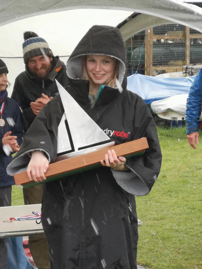 A chilly day for Derbyshire Youth Sailing's first event of 2021 at Combs SC photo copyright J Hill taken at Combs Sailing Club
