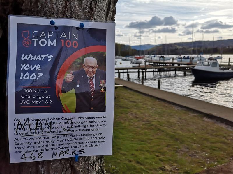 UYC 100 Marks Challenge – Tally for May 2 photo copyright Sue Giles taken at Ullswater Yacht Club