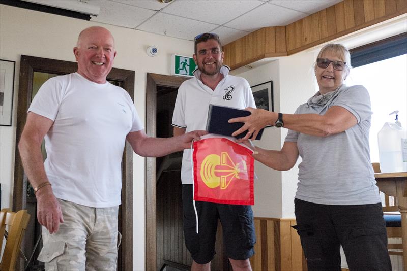 Scarborough Yacht Club Lady Helm Race: Clive Murray, Sam Kennedy and 3 times Winner Jan Stallard photo copyright Chris Clark taken at Scarborough Yacht Club
