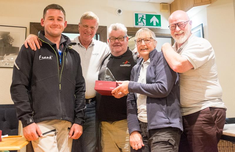 Scarborough YC Annual Regatta: Leeds Arms Nicholson Trophy Winners Jan & Martin Stallard (2nd & 4th from right) - photo © Chris Clark