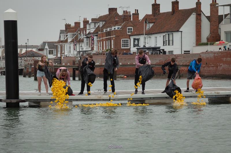 The Duck Race in aid of the Essex Air Ambulance was, as always, a huge success at Burnham Week 2021 - photo © Tammy Fisher