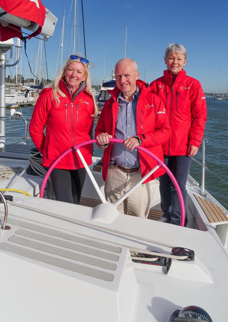 DP World announced as title sponsor of Maiden's new three-year world tour (l-r) Nick Loader, Annie O'Sullivan & Tracy Edwards photo copyright The Maiden Factor taken at 