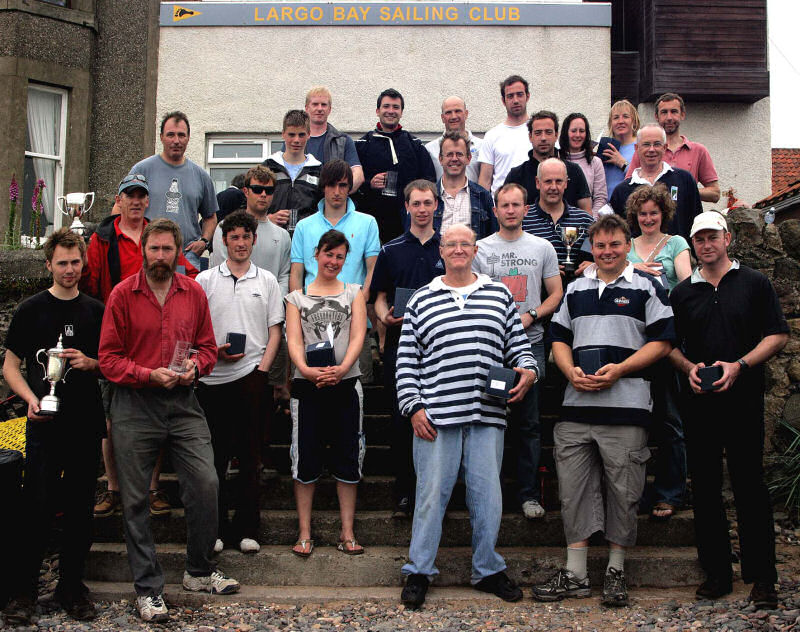 Largo Bay Sailing Club Regatta winners photo copyright Alasdair Sneddon taken at Largo Bay Sailing Club