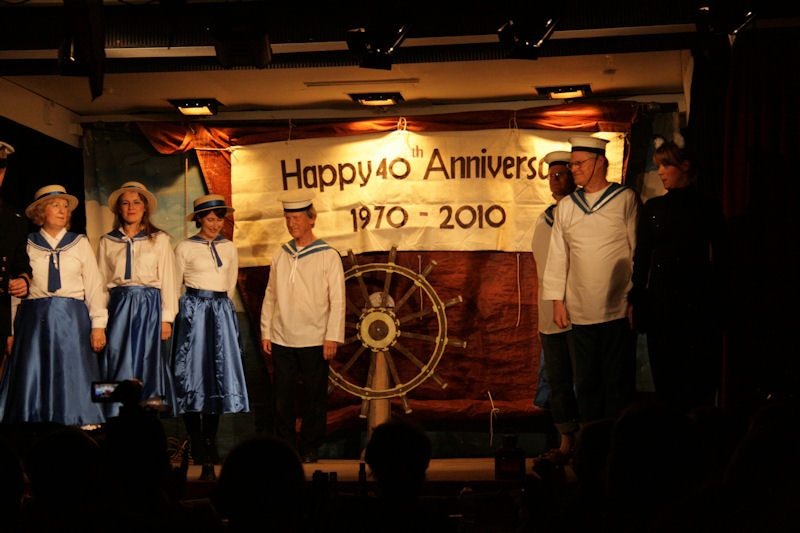 A nautical cabaret during the Stoke Gabriel Boating Association Anniversary Dinner photo copyright Neil Millward taken at Stoke Gabriel Boating Association 