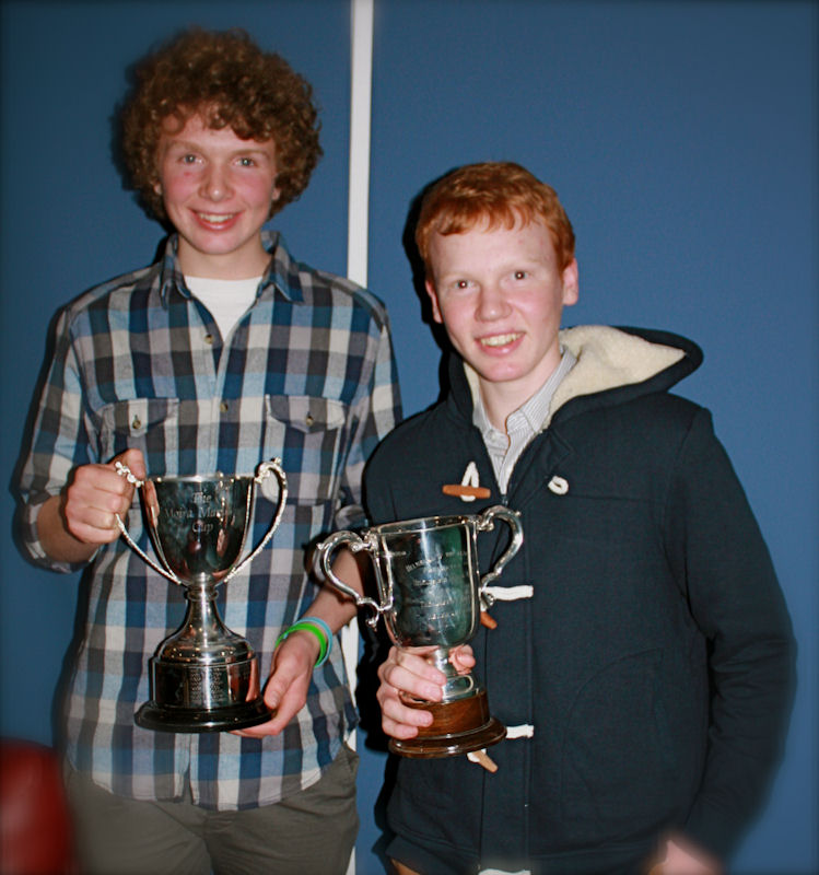 Alan McIntosh & Ali Gray win the Moira Marsden Memorial Trophy and The Helmsman of the Year Trophy at Helensburgh SC photo copyright Kevin Lynch & Neil McIntosh taken at Helensburgh Sailing Club