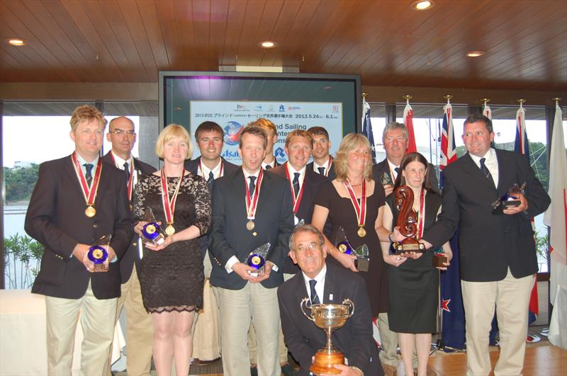 Team GBR win the Squadron Cup at the 2013 IFDS Blind Sailing Worlds photo copyright Team GBR taken at Seabornia Yacht Club