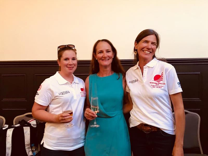 Osaka female entrants Jo, Sue, and Annette photo copyright Ian Macwillliams taken at Royal Brighton Yacht Club