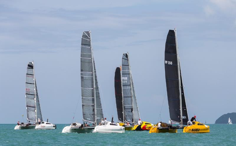 Firefly 850s competed two races in Chalong Bay photo copyright Guy Nowell taken at Phuket Yacht Club