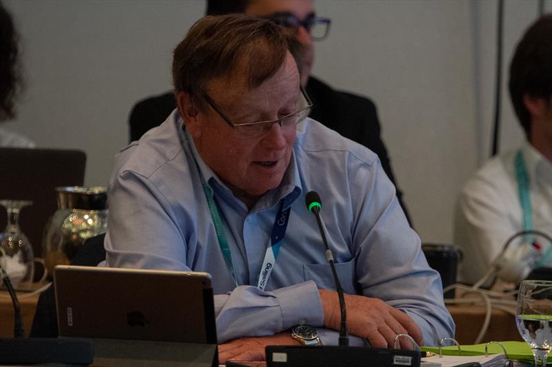 Peter Hall (CAN) Council Meeting World Sailing Annual Conference  2018 photo copyright Daniel Smith taken at Sarasota Sailing Squadron