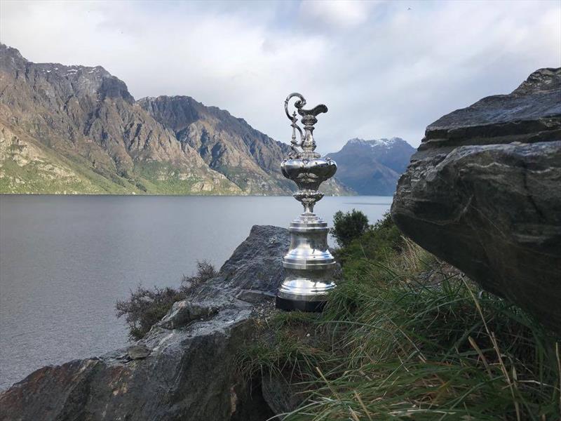 The America's Cup at picturesque Lake Whakatipu, Queenstown, New Zealand photo copyright Emirates Team New Zealand taken at Royal New Zealand Yacht Squadron