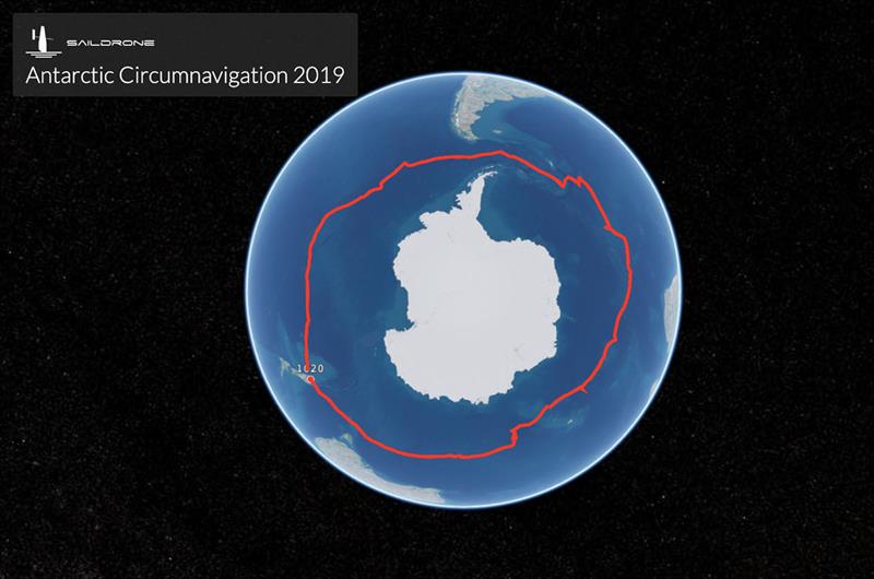 SD 1020 circumnavigated the Southern Ocean, a mission of 22,000 kilometers, in 196 days, the first unmanned system to complete an Antarctic circumnavigation. - photo © Saildrone