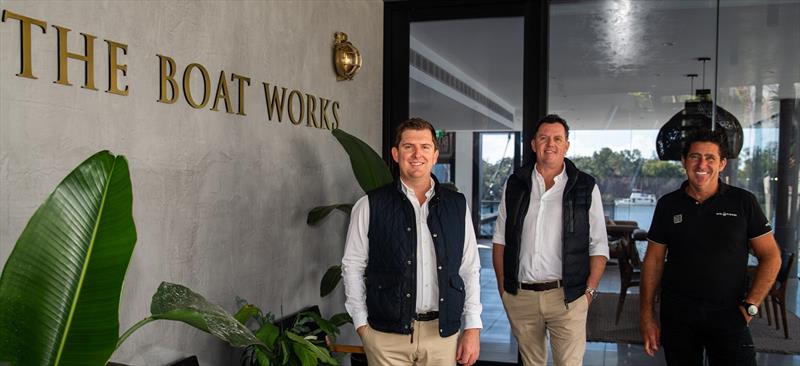Yachstmen Int. Team Sean Madgwick and Scott Wellington-Stone Yachtsmen Int. Shane Subichin GM The Boat Works photo copyright The Boat Works taken at 