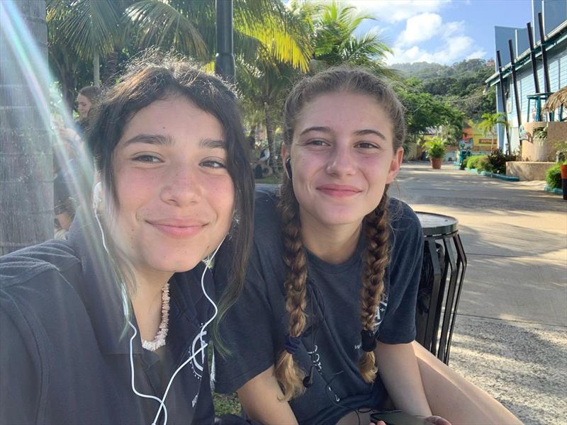 Claudia ( L ) and Cécilia ( R ) in Jamaica during a previous trip on Sorlandet photo copyright Caribbean Sail Training taken at 