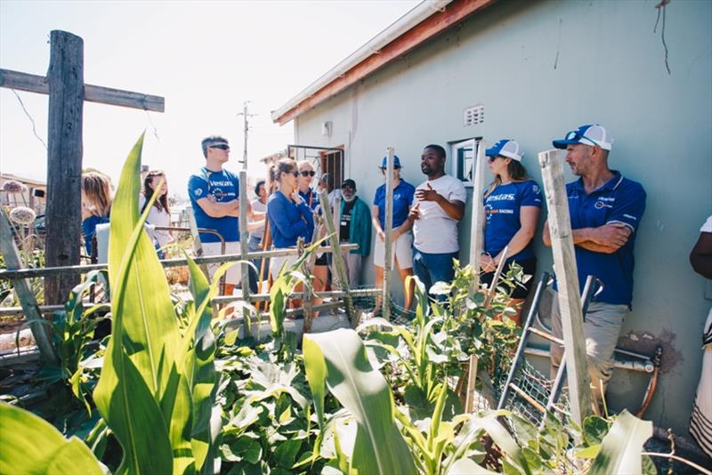 Visiting a family garden in Khayelitsh Township - photo © Atila Madrona / Vestas 11th Hour Racing