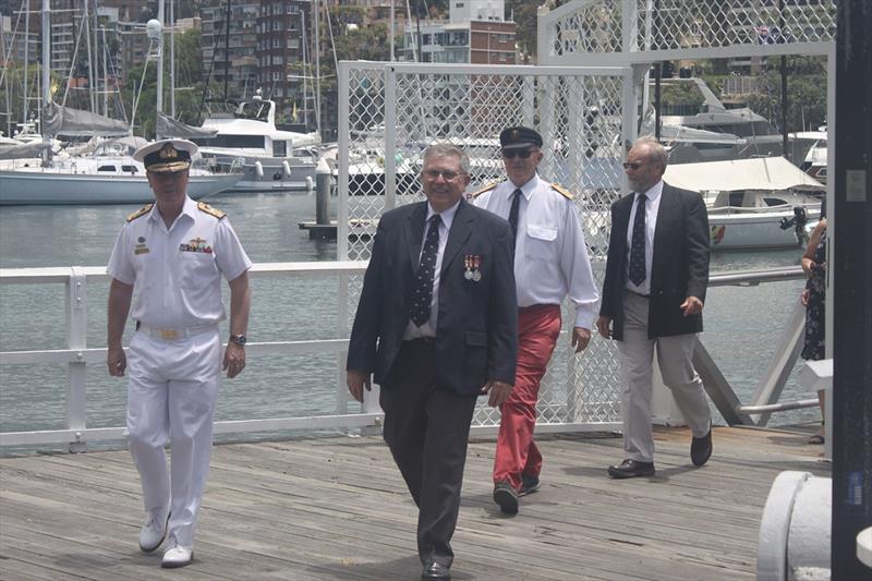 VADM Barrett arriving at RANSA with RANSA Comodiore Dave Giddings photo copyright Roger Wragby taken at RAN Sailing Association