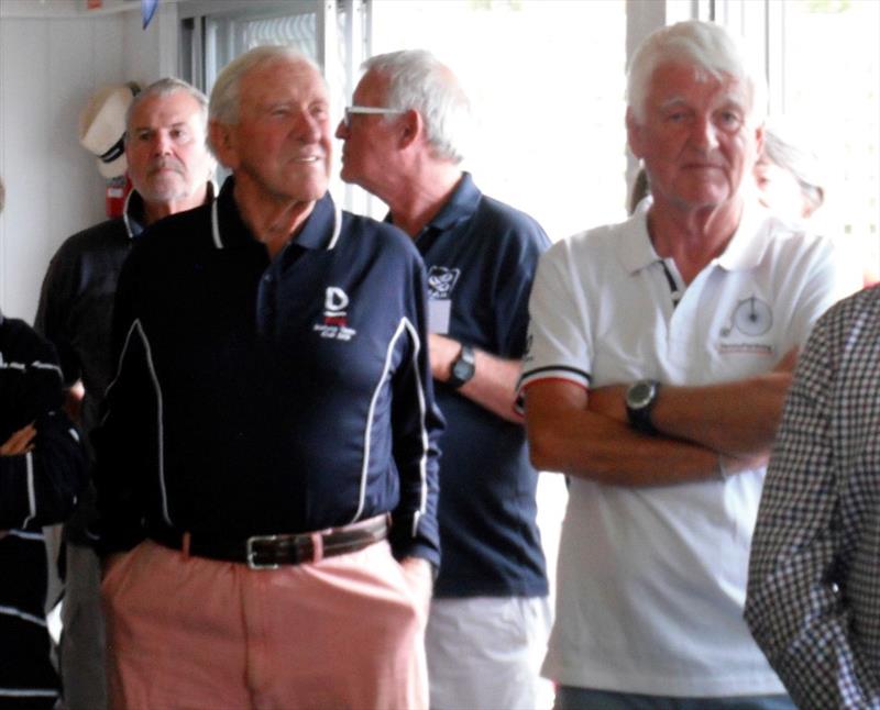 The battle of the silver fox's Gordon Ingate (left) and Rob Campbell (right) photo copyright Metung Yacht Club taken at Metung Yacht Club