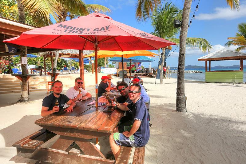 Sailors Relaxing at the beach bar with a couple rum drinks - 2018 BVI Spring Regatta & Sailing Festival - photo © BVI Spring Regatta