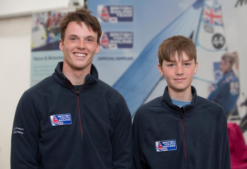 Ewan Wilson (L) and Finley Armstrong photo copyright Marc Turner / RYA taken at Royal Yachting Association